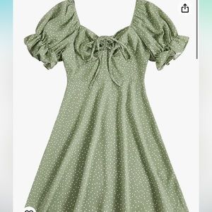 Polka dot mini dress